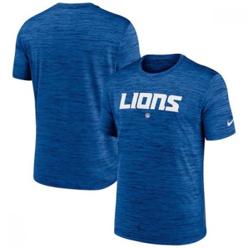 Men's Detroit Lions Blue Velocity Performance T-Shirt Men's Detroit Lions Blue Velocity Performance T-Shirt