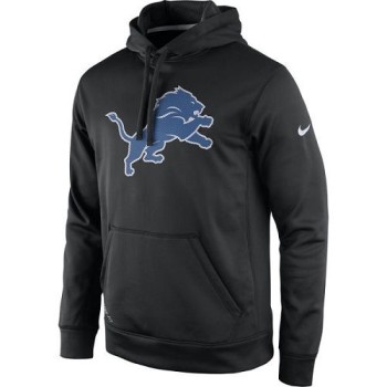 Men's Detroit Lions Black Practice Performance Pullover Hoodie
