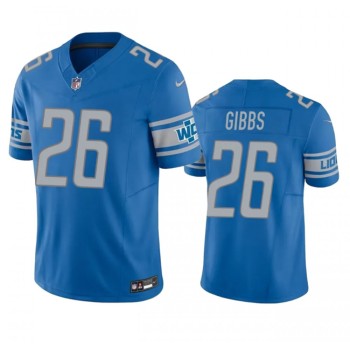 Men's Detroit Lions #26 Jahmyr Gibbs Blue 2023 F.U.S.E. Vapor Untouchable Limited Stitched Football Jersey Men's Detroit Lions #26 Jahmyr Gibbs Blue 2023 F.U.S.E. Vapor Untouchable Limited Stitched Football Jersey