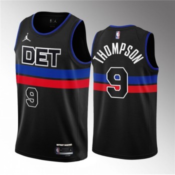 Men's Detroit Pistons #9 Ausar Thompson Black 2023 Draft Statement Edition Stitched Basketball Jersey Men's Detroit Pistons #9 Ausar Thompson Black 2023 Draft Statement Edition Stitched Basketball Jersey