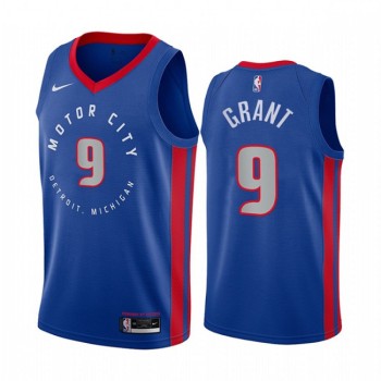 Men's Detroit Pistons #9 Jerami Grant 2020-21 Blue City Edition Stitched NBA Jersey Men's Detroit Pistons #9 Jerami Grant 2020-21 Blue City Edition Stitched NBA Jersey