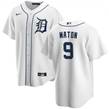 Men's Detroit Tigers #9 Nick Maton White Cool Base Stitched Jersey Men's Detroit Tigers #9 Nick Maton White Cool Base Stitched Jersey