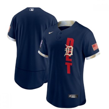 Men's Detroit Tigers Blank 2021 Navy All-Star Flex Base Stitched MLB Jersey Men's Detroit Tigers Blank 2021 Navy All-Star Flex Base Stitched MLB Jersey