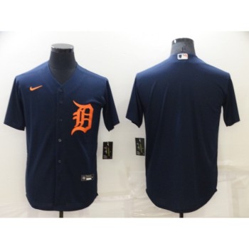 Men's Detroit Tigers Blank Navy Cool Base Stitched Jersey Men's Detroit Tigers Blank Navy Cool Base Stitched Jersey