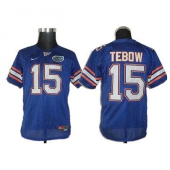Men's Florida Gators #15 Tim Tebow Royal Stitched Jersey Men's Florida Gators #15 Tim Tebow Royal Stitched Jersey