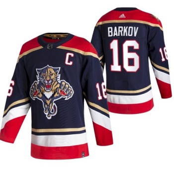 Men's Florida Panthers #16 Aleksander Barkov Black 2020-21 Reverse Retro Stitched Jersey Men's Florida Panthers #16 Aleksander Barkov Black 2020-21 Reverse Retro Stitched Jersey
