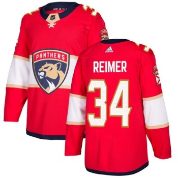 Men's Florida Panthers #34 James Reimer Red Stitched NHL Jersey Men's Florida Panthers #34 James Reimer Red Stitched NHL Jersey