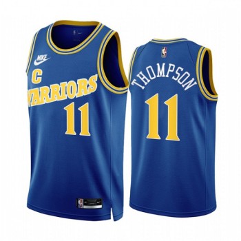 Men's Golden State Warriors #11 Klay Thompson 2022/23 Royal Classic Edition Stitched Basketball Jersey Men's Golden State Warriors #11 Klay Thompson 2022/23 Royal Classic Edition Stitched Basketball Jersey