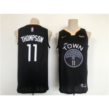 Men's Golden State Warriors #11 Klay Thompson Black Stitched Basletball Jersey Men's Golden State Warriors #11 Klay Thompson Black Stitched Basletball Jersey