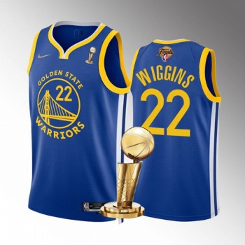 Men's Golden State Warriors #22 Andrew Wiggins 2022 Royal NBA Finals Champions Stitched Jersey Men's Golden State Warriors #22 Andrew Wiggins 2022 Royal NBA Finals Champions Stitched Jersey
