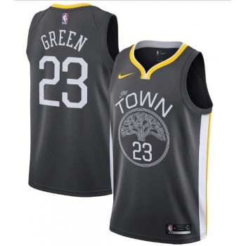 Men's Golden State Warriors #23 Draymond Green Black Statement Edition Swingman Stitched Jersey