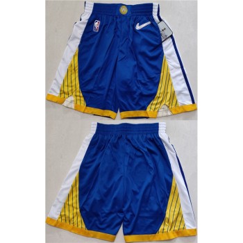 Men's Golden State Warriors Blue/Gold Shorts(Run Small)