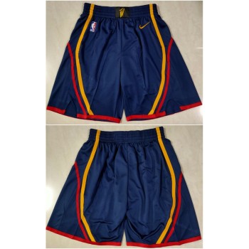 Men's Golden State Warriors Navy Shorts (Run Small)