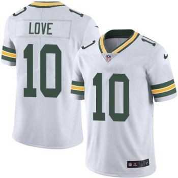 Men's Green Bay Packers #10 Jordan Love White Stitched Jersey Men's Green Bay Packers #10 Jordan Love White Stitched Jersey