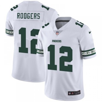 Men's Green Bay Packers #12 Aaron Rodgers White 2019 Team Logo Cool Edition Stitched NFL Jersey Men's Green Bay Packers #12 Aaron Rodgers White 2019 Team Logo Cool Edition Stitched NFL Jersey