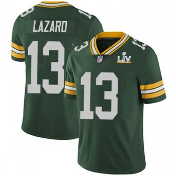 Men's Green Bay Packers #13 Allen Lazard Green 2021 Super Bowl LV Stitched NFL Jersey Men's Green Bay Packers #13 Allen Lazard Green 2021 Super Bowl LV Stitched NFL Jersey