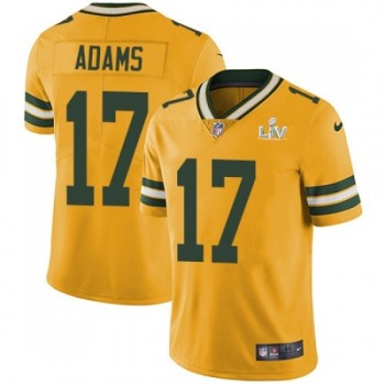Men's Green Bay Packers #17 Davante Adams Gold 2021 Super Bowl LV Stitched NFL Jersey Men's Green Bay Packers #17 Davante Adams Gold 2021 Super Bowl LV Stitched NFL Jersey