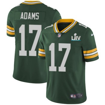 Men's Green Bay Packers #17 Davante Adams Green Super Bowl LIV Vapor Untouchable Stitched NFL Limited Jersey Men's Green Bay Packers #17 Davante Adams Green Super Bowl LIV Vapor Untouchable Stitched NFL Limited Jersey