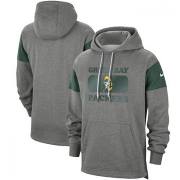 Men's Green Bay Packers 2019 Grey Fan Gear Historic Pullover Hoodie Men's Green Bay Packers 2019 Grey Fan Gear Historic Pullover Hoodie