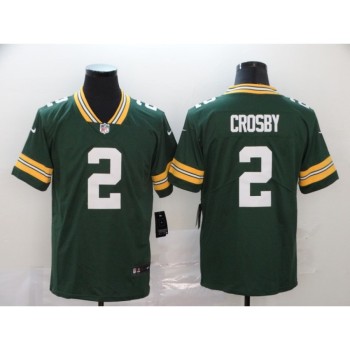 Men's Green Bay Packers #2 Mason Crosby Green Vapor Untouchable Limited Stitched NFL Jersey