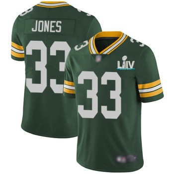 Men's Green Bay Packers #33 Aaron Jones Green Super Bowl LIV Vapor Untouchable Stitched NFL Limited Jersey Men's Green Bay Packers #33 Aaron Jones Green Super Bowl LIV Vapor Untouchable Stitched NFL Limited Jersey