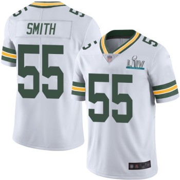 Men's Green Bay Packers #55 Za'Darius Smith White Super Bowl LIV Vapor Untouchable Stitched NFL Limited Jersey Men's Green Bay Packers #55 Za'Darius Smith White Super Bowl LIV Vapor Untouchable Stitched NFL Limited Jersey