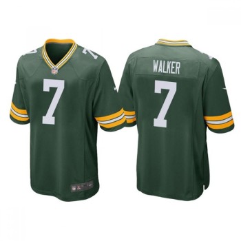 Men's Green Bay Packers #7 Quay Walker Green Stitched Football Jersey Men's Green Bay Packers #7 Quay Walker Green Stitched Football Jersey