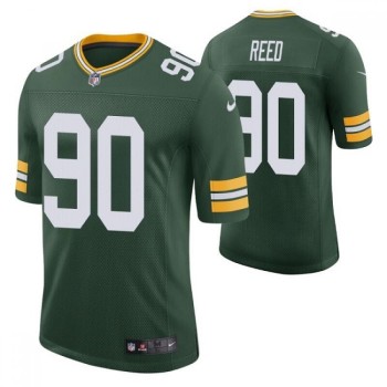 Men's Green Bay Packers #90 Jarran Reed Green Stitched Football Jersey Men's Green Bay Packers #90 Jarran Reed Green Stitched Football Jersey