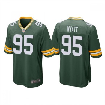 Men's Green Bay Packers #95 Devonte Wyatt Green Stitched Football Jersey Men's Green Bay Packers #95 Devonte Wyatt Green Stitched Football Jersey