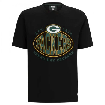 Men's Green Bay Packers Black BOSS X Trap T-Shirt Men's Green Bay Packers Black BOSS X Trap T-Shirt
