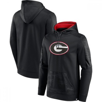 Men's Green Bay Packers Black On The Ball Pullover Hoodie Men's Green Bay Packers Black On The Ball Pullover Hoodie