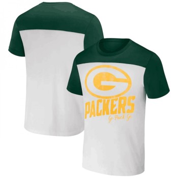 Men's Green Bay Packers Cream/Green x Darius Rucker Collection Colorblocked T-Shirt Men's Green Bay Packers Cream/Green x Darius Rucker Collection Colorblocked T-Shirt