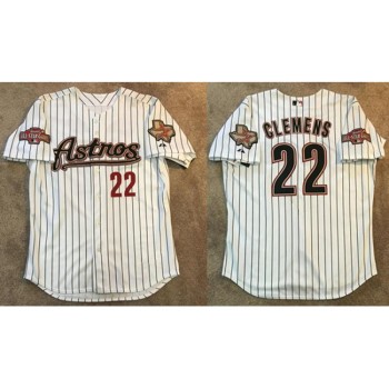 Men's Houston Astros #22 Roger Clemens White 2004 All Star Cool Base Stitched Baseball Jersey