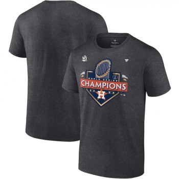 Men's Houston Astros Heather Charcoal 2022 World Series Champions Locker Room T-Shirt