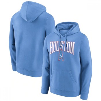 Men's Houston Oilers Light Blue Gridiron Classics Campus Standard Pullover Hoodie Men's Houston Oilers Light Blue Gridiron Classics Campus Standard Pullover Hoodie