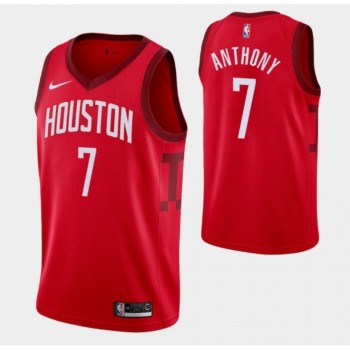 Men's Houston Rockets #7 Carmelo Anthony Red Stitched NBA Jersey