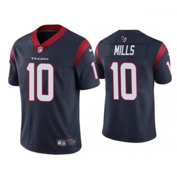 Men's Houston Texans #10 Davis Mills Navy Vapor Untouchable Limited Stitched Jersey Men's Houston Texans #10 Davis Mills Navy Vapor Untouchable Limited Stitched Jersey