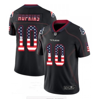 Men's Houston Texans #10 DeAndre Hopkins Black USA Flag Color Rush Limited Fashion NFL Stitched Jersey Men's Houston Texans #10 DeAndre Hopkins Black USA Flag Color Rush Limited Fashion NFL Stitched Jersey