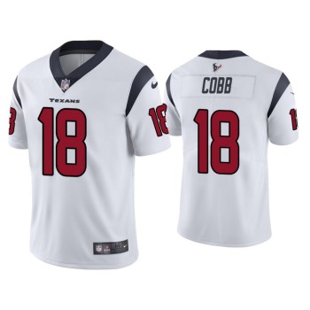 Men's Houston Texans #18 Randall Cobb New White Vapor Untouchable Limited Stitched Jersey Men's Houston Texans #18 Randall Cobb New White Vapor Untouchable Limited Stitched Jersey