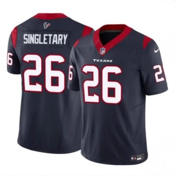 Men's Houston Texans #26 Devin Singletary Navy 2023 F.U.S.E Vapor Untouchable Stitched Football Jersey Men's Houston Texans #26 Devin Singletary Navy 2023 F.U.S.E Vapor Untouchable Stitched Football Jersey