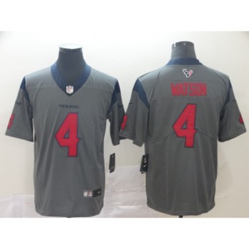 Men's Houston Texans #4 Deshaun Watson Gray Inverted Legend Stitched NFL Jersey Men's Houston Texans #4 Deshaun Watson Gray Inverted Legend Stitched NFL Jersey