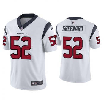 Men's Houston Texans #52 Jonathan Greenard White Vapor Untouchable Limited Stitched Jersey Men's Houston Texans #52 Jonathan Greenard White Vapor Untouchable Limited Stitched Jersey