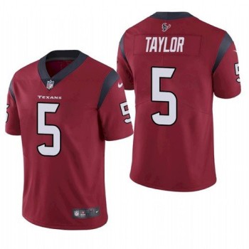 Men's Houston Texans #5 Tyrod Taylor Red Vapor Untouchable Limited Stitched Jersey Men's Houston Texans #5 Tyrod Taylor Red Vapor Untouchable Limited Stitched Jersey