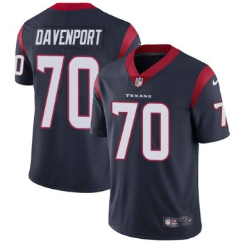 Men's Houston Texans #70 Julie'n Davenport Navy Blue Vapor Untouchable Limited Stitched NFL Jersey Men's Houston Texans #70 Julie'n Davenport Navy Blue Vapor Untouchable Limited Stitched NFL Jersey