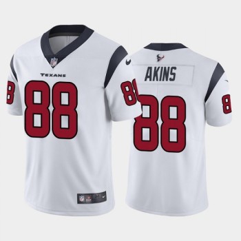 Men's Houston Texans #88 Jordan Akins New White Vapor Untouchable Limited Stitched Jersey Men's Houston Texans #88 Jordan Akins New White Vapor Untouchable Limited Stitched Jersey