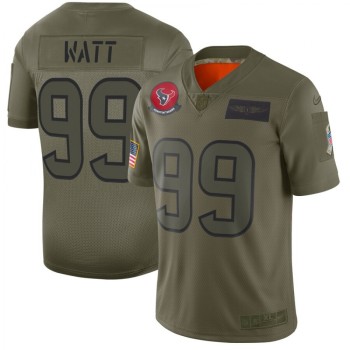 Men's Houston Texans #99 J.J. Watt 2019 Camo Salute To Service Stitched NFL Jersey Men's Houston Texans #99 J.J. Watt 2019 Camo Salute To Service Stitched NFL Jersey