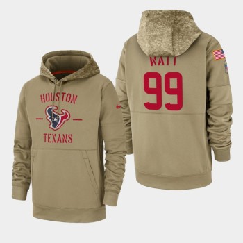Men's Houston Texans #99 J.J. Watt Black Tan 2019 Salute to Service Sideline Therma Pullover Hoodie Men's Houston Texans #99 J.J. Watt Black Tan 2019 Salute to Service Sideline Therma Pullover Hoodie