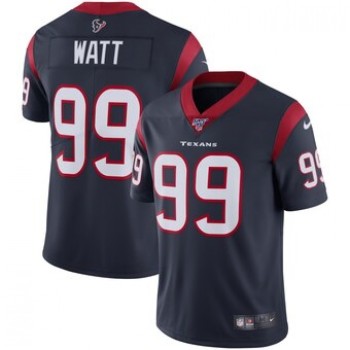 Men's Houston Texans #99 J.J. Watt Navy 2019 100th Season Vapor Untouchable Limited Stitched NFL Jersey Men's Houston Texans #99 J.J. Watt Navy 2019 100th Season Vapor Untouchable Limited Stitched NFL Jersey