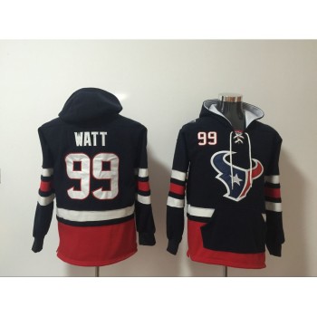 Men's Houston Texans #99 J.J. Watt Navy Blue All Stitched NFL Hoodie Sweatshirt Men's Houston Texans #99 J.J. Watt Navy Blue All Stitched NFL Hoodie Sweatshirt