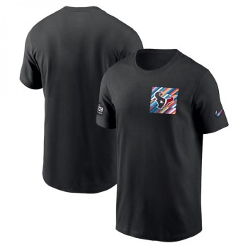 Men's Houston Texans Black 2023 Crucial Catch Sideline Tri-Blend T-Shirt Men's Houston Texans Black 2023 Crucial Catch Sideline Tri-Blend T-Shirt